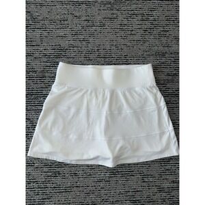 T by Talbots Size Large‎ Woman's Active Skort Skirt Golf Tennis White